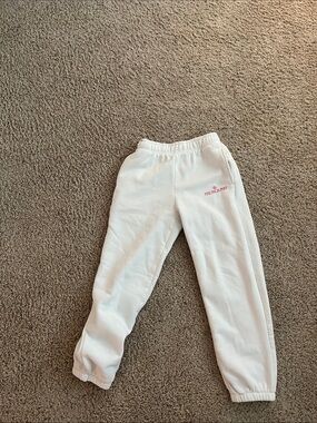 Pink palm puff XS sweatpants